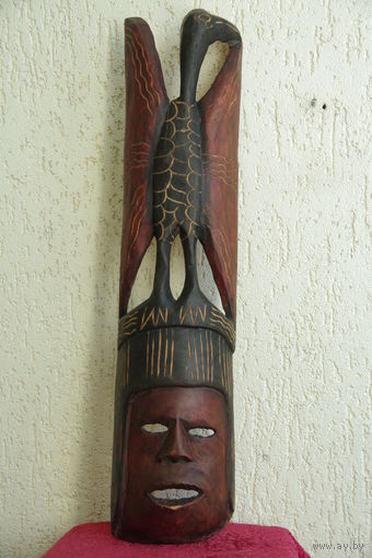 Маска ( Африка ) высота 77,5 см , ширина 18 см
