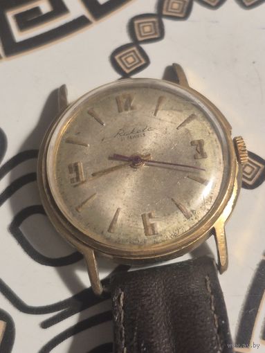 Часы позолоченный. Позолота . Au 20