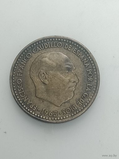 Испания 1 песета 1963 года . ( 67 )