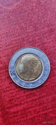 Италия 500 лир 1992