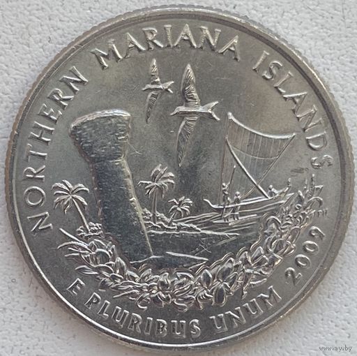 США 25 центов (квотер) 2009 г. Северные Марианские острова. D