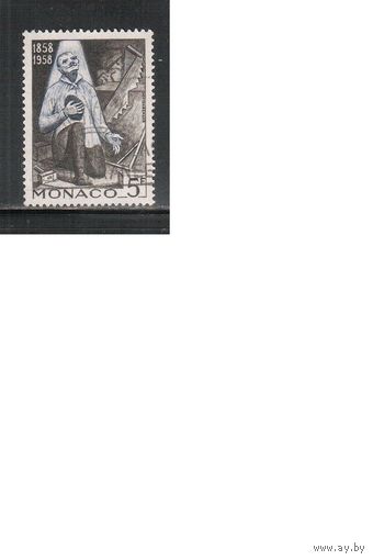 Монако-1958(Мих.593)  гаш. , Религия, Явление девы Марии в Лурде(1)