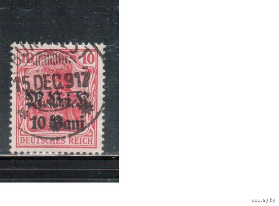 Германия-1917(Мих.4)  гаш.   , 1-я мировая война, Оккупация Румынии, Надп.