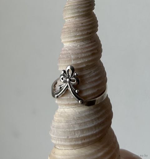 Кольцо серебряное СССР проба 875 звезда р 17 в 1,22