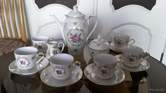 Сервиз кофейный Роза ГДР
