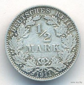 1/2 марки 1911 год A _состояние VF