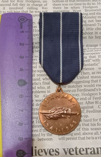 Медаль Финляндии "В память о войне 1941-1945" Отличное сохранение, из коллекции.
