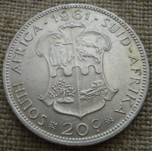 20 центов 1961 Южная Африка