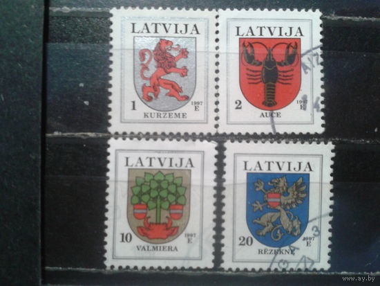 Латвия, 1997. Стандарт. Гербы городов