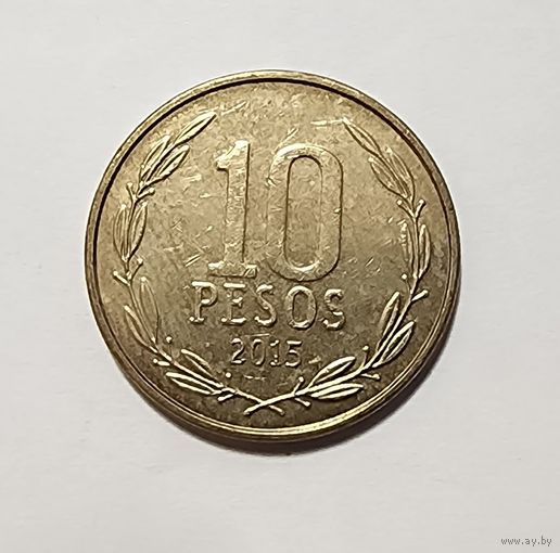 Чили 10 песо, 2015