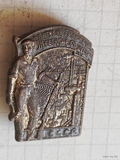 Знак(за вторую пятилетку без классового общества) 1930 год