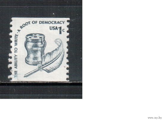 США-1977, (Мих.1320 Су ) ,  * (без клея), Стандарт "Американа",