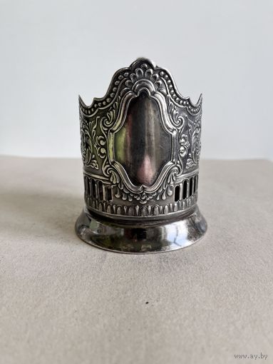 ПОДСТАКАННИК. " ЩИТ - КАРТУШ ПОД ГРАВИРОВКУ ". КОЛЬЧУГИНО. 1959 ГГ. НЕЧАСТЫЙ. СМ.ФОТО И ОПИСАНИЕ.