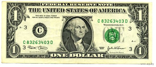 1 доллар 2003 C