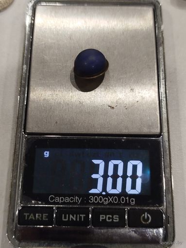 Старинная серебряная пуговка с камнем,с рубля