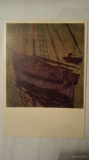 Соцреализм 1957. Пискарев. Ночь на море