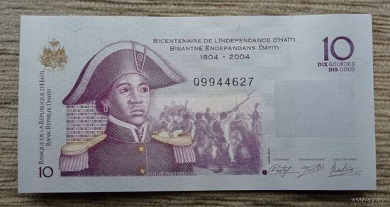 Werty71 Гаити 10 гурдов 2014 UNC Банкнота 2004