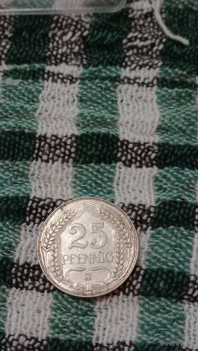 Германия. 25 пфеннигов 1910J