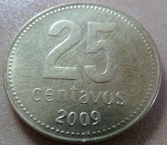25 сентавос 2009 Аргентина