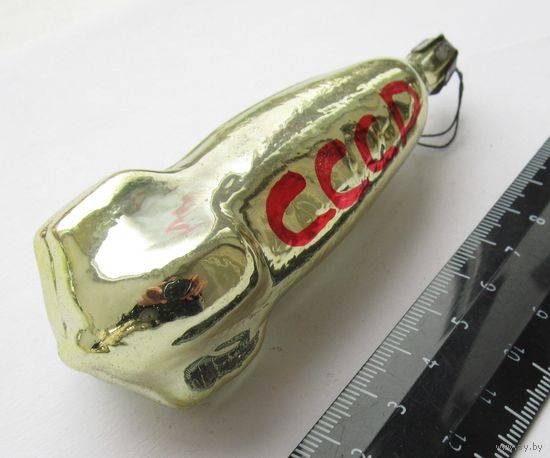Все лоты с рубля.Елочная игрушка Ракета СССР.Агитация.