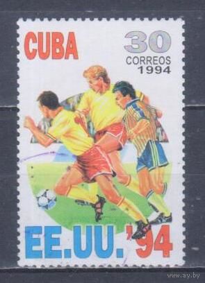 [1151] Куба 1994. Спорт.Футбол.Чемпионат мира. Гашеная марка. 2