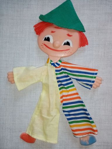 Кукла плоская СССР Клоун