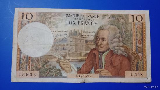 Франция 10 франков 1972