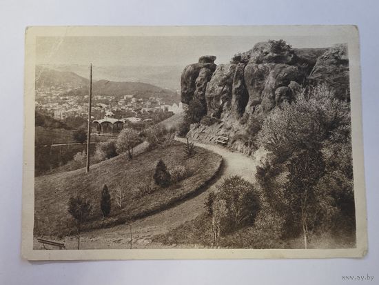 Красные камни. Кисловодск. Чистая. Почтовая карточка 1920е - 1930е годы.Общий вид.