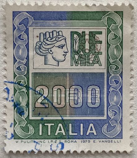 Марка Италии 1979 г. Стандарт. 2000 лир