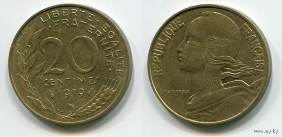 Франция. 20 сантимов (1979, XF)