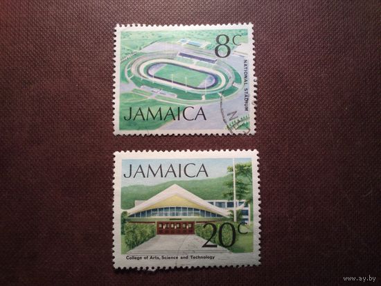 Ямайка 1972 г.Национальный стадион и Колледж искусств, науки и технологии./05а/
