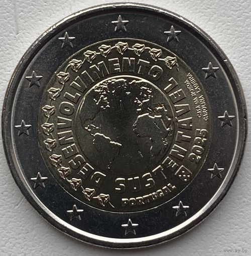 Португалия 2 евро 2025 г. Устойчивое развитие