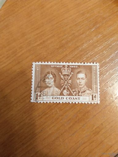 1937 британская колония Золотой Берег  коронация (1-4)