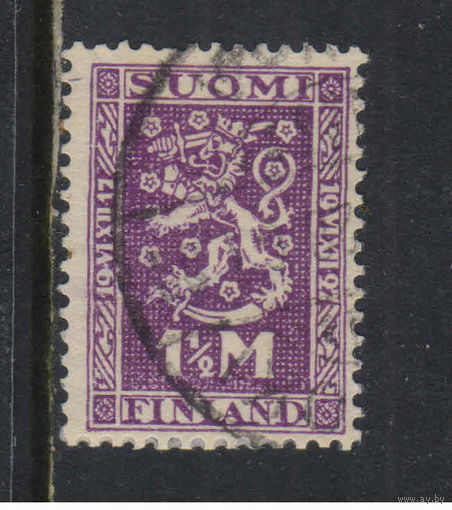 Финляндия 1927 Герб Стандарт #126W