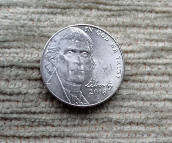Werty71 США 5 центов 2018 D