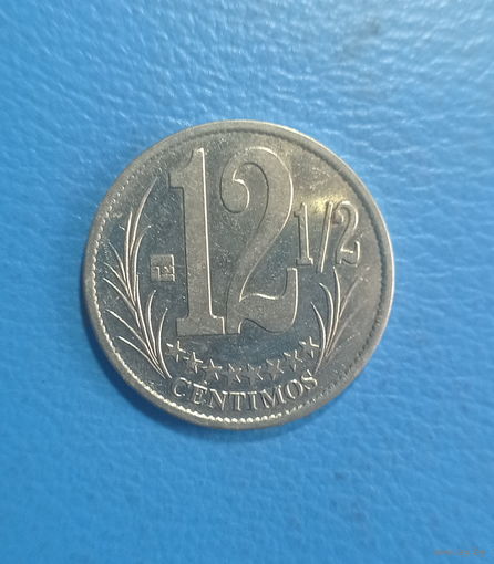 Венесуэла 12 1/2 сентимос 2007 год нечастый номинал