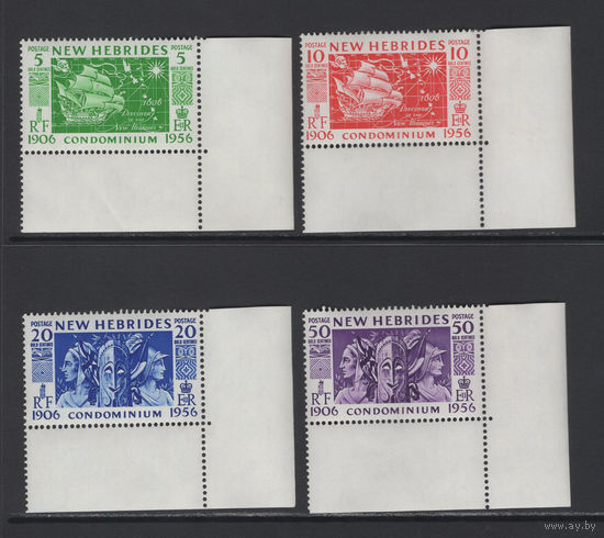 Новые Гебриды /New Hebrides 1956** 50 лет совместного управления Британией и Францией SG#80-83