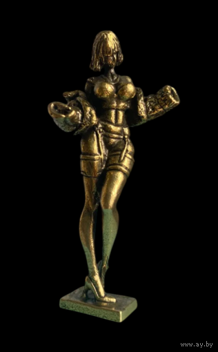 Статуэтка Красивая девушка Латунь