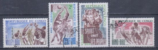 [1830] Конго 1966. Спорт. Гашеные марки.