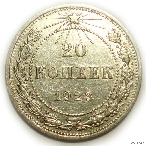 20 копеек 1923 aUNC #V