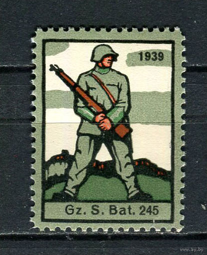Швейцария - Солдатские марки - 1939 - Солдат - пограничник - 48-ой Пограничный полк - 1 марка. MNH.  (Лот 31HV)-TG3P20