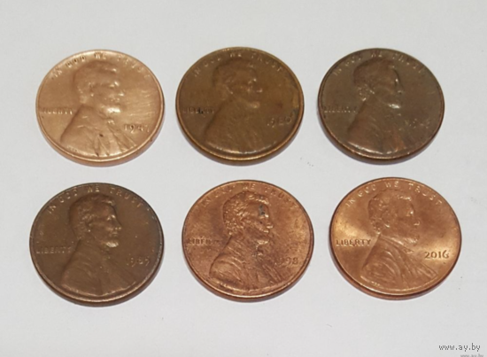 1 cent США. 1947-2016.