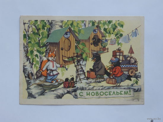 Гельмс с новосельем 1961  10х15  см