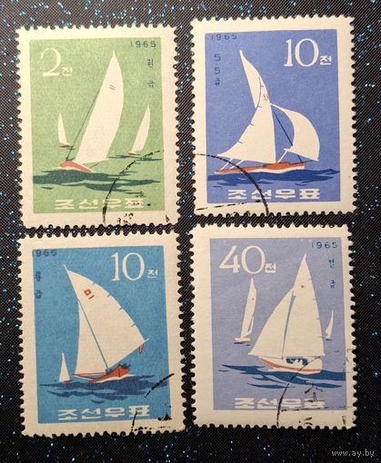 Марки парусники северная корея 1965 распродажа коллекции