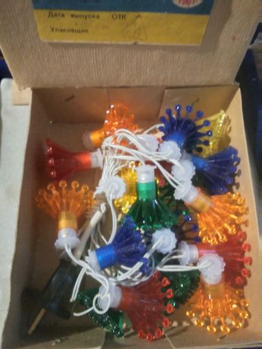 Ёлочная гирлянда Снежинка.Рабочая.