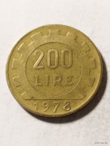 Италия 200 лир 1978