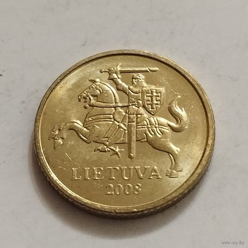Литва 10 центов 2008г.