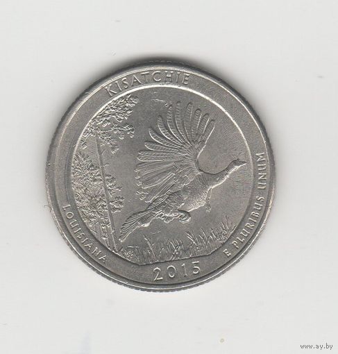 Квотер (25 центов США) "Парк Кисачи" 2015 Р Лот 8302
