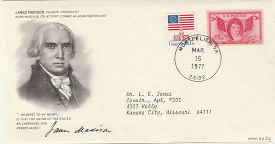 КПД США /Президент JAMES MADISON/2 1977г