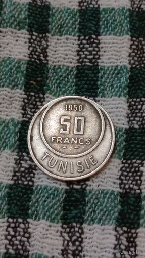 Тунис 50 франков 1950